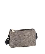 BORBONESE TRACOLLA SMALL ECO LINE Shoulder bag, Small OP / NATURAL / BLACK - Women&rsquo;s Bags - 2