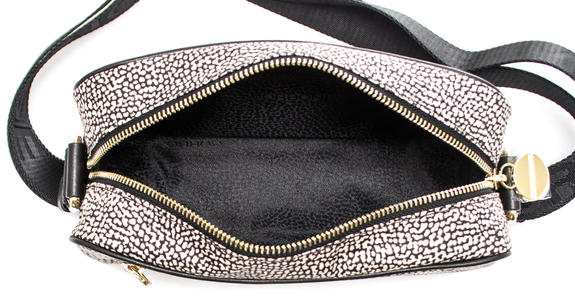 CAMERA CASE SMALL ECO LINE Mini shoulder bag, in fabric OP / NATURAL / BLACK - Women&rsquo;s Bags