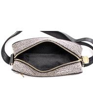 BORBONESE CAMERA CASE SMALL ECO LINE Mini shoulder bag, in fabric OP / NATURAL / BLACK - Women&rsquo;s Bags - 4