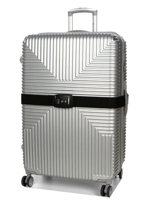  GLOBAL TRAVEL TSA luggage strap, with combination BLACK - Travel Accessories