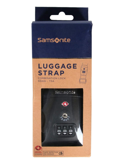 GLOBAL TRAVEL TSA luggage strap, with combination BLACK - Travel Accessories