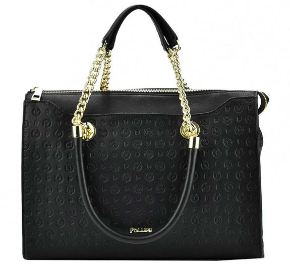 Heritage Embossed Shoulder bag, with shoulder strap Black - Women&rsquo;s Bags