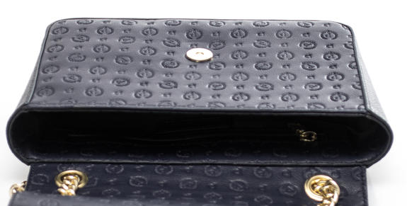 Heritage Embossed Shoulder bag, with shoulder portability blue - Women&rsquo;s Bags