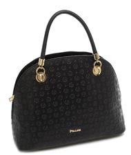POLLINI Heritage Embossed Handbag; with shoulder strap Black - Women&rsquo;s Bags - 3