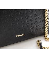 POLLINI Heritage Embossed Handbag; with shoulder strap Black - Women&rsquo;s Bags - 4