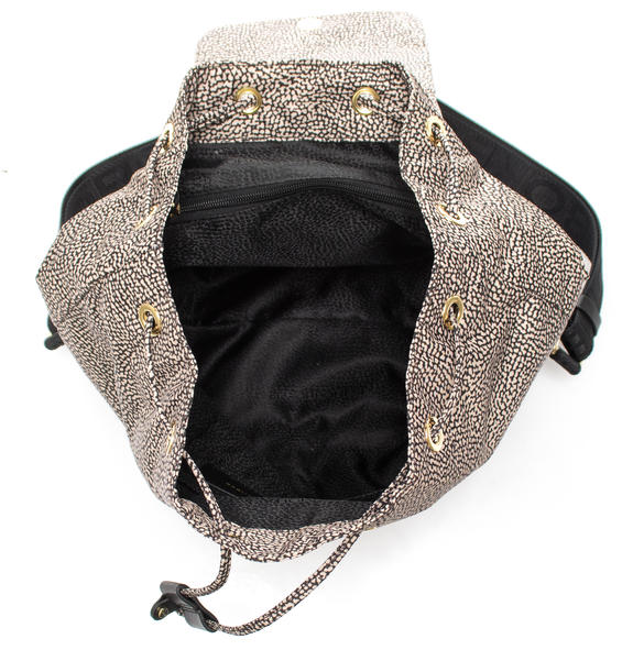 MEDIUM ECO LINE Medium backpack in fabric OP / NATURAL / BLACK - Women&rsquo;s Bags