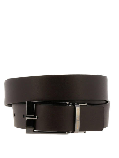 LOGO Reversible belt BLACK / DARK BROWN - Belts