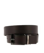 ARMANI EXCHANGE LOGO Reversible belt BLACK / DARK BROWN - Belts - 2