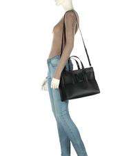 ARMANI EXCHANGE A|X BUCKLE Hand shopper, with shoulder strap Black - Women’s Bags - 6