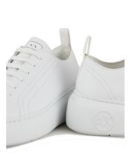 ARMANI EXCHANGE SUPER ACTION Leather sneakers with platform OP WHITE - Women&rsquo;s shoes - 3