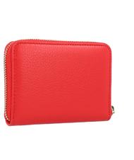 COCCINELLE  METALLIC SOFT Mini wallet in leather POLISH RED - Women&rsquo;s Wallets - 3