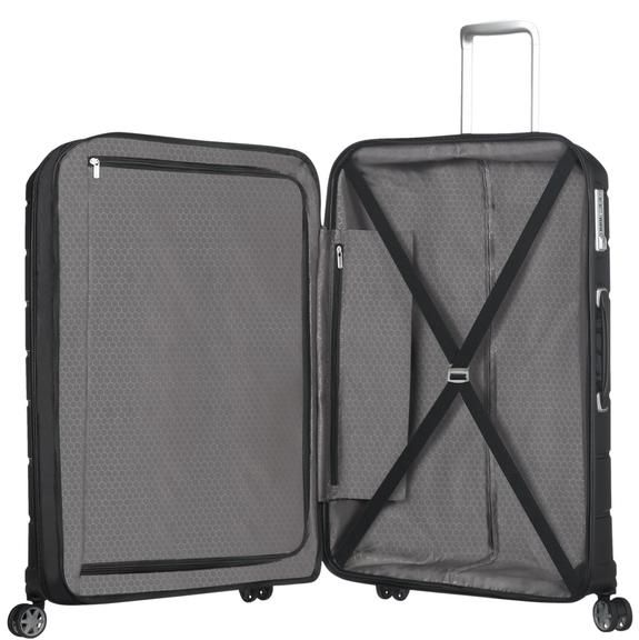 trolley FLUX, extra large size, expandable BLACK - Rigid Trolley Cases