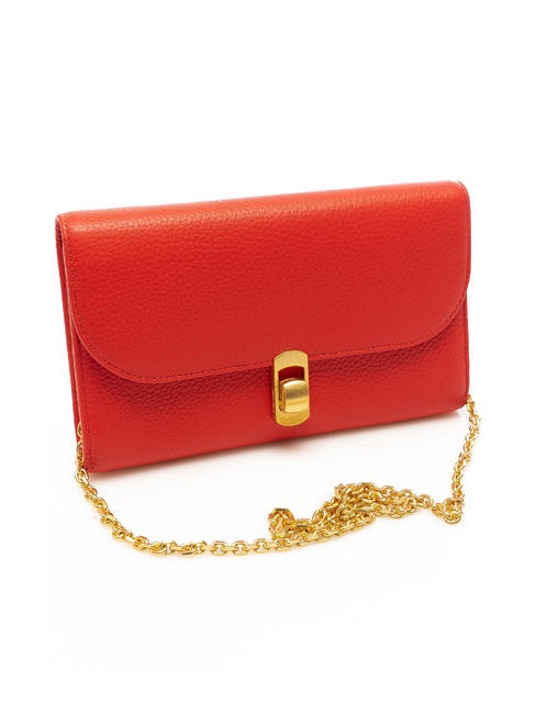 zaniah portafoglio pelle vitello ZANIAH Clutch bag with shoulder strap POLISH RED - Women&rsquo;s Wallets