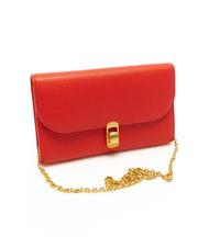 COCCINELLE zaniah portafoglio pelle vitello ZANIAH Clutch bag with shoulder strap POLISH RED - Women&rsquo;s Wallets - 2