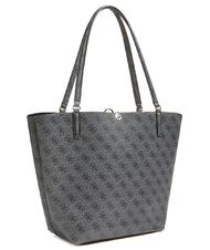 GUESS  ALBY TOGGLE 4G Shopping bag with clutch bag COAL / BLACK - Women&rsquo;s Bags - 3