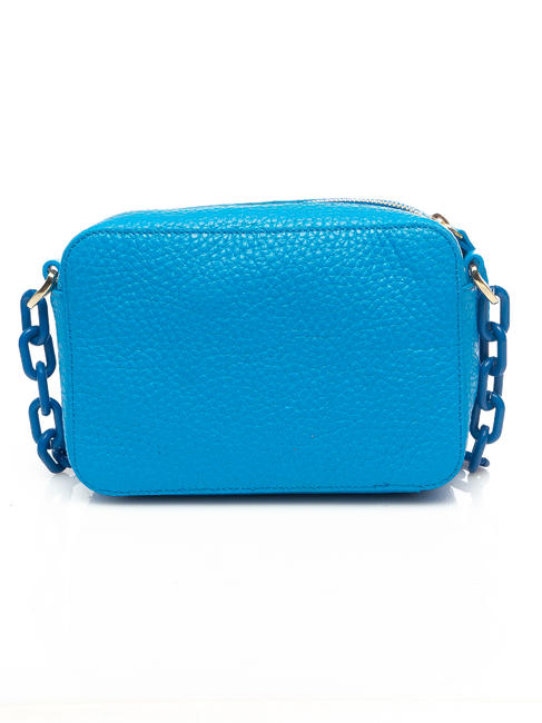  NINFEA Mini shoulder bag, in leather electric blue - Women&rsquo;s Bags
