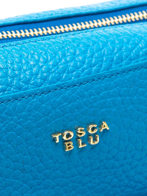  NINFEA Mini shoulder bag, in leather electric blue - Women&rsquo;s Bags