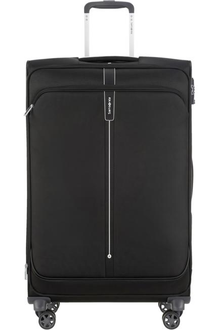trolley POPSODA, large size BLACK - Semi-rigid Trolley Cases