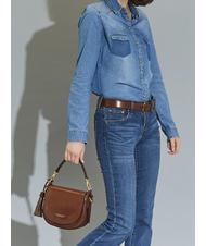 THE BRIDGE  PEARLDISTRICT Mini bag by hand, with shoulder strap BROWN - Women’s Bags - 5