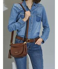 THE BRIDGE  PEARLDISTRICT Mini bag by hand, with shoulder strap BROWN - Women’s Bags - 6