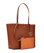 RALPH LAUREN Merrimack Reversible shoulder shopper LAUREN TAN / ORANGE - Women&rsquo;s Bags - 3