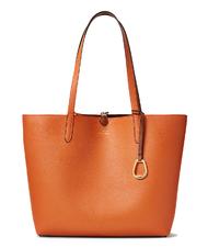 RALPH LAUREN Merrimack Reversible shoulder shopper LAUREN TAN / ORANGE - Women&rsquo;s Bags - 2