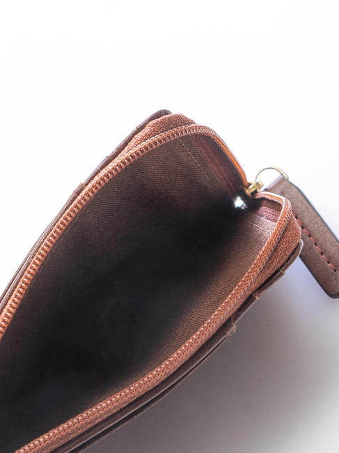 VACCHERECCIA Wallet with zip BROWN - Men’s Wallets