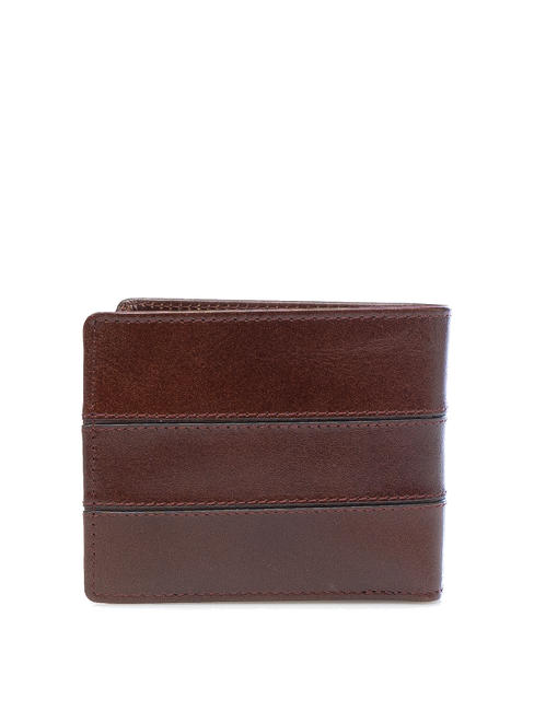 VACCHERECCIA Wallet with flap, in leather BROWN - Men’s Wallets