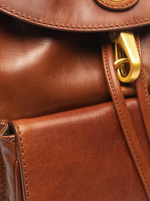 STORY DONNA Leather backpack BROWN - Women’s Bags