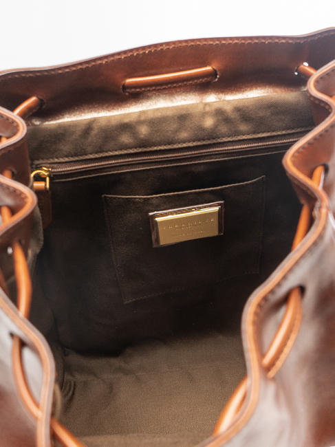 STORY DONNA Leather backpack BROWN - Women’s Bags