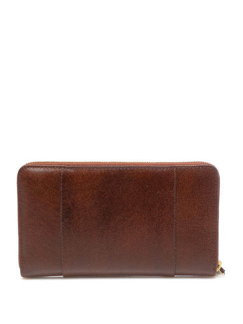 VIGNA  Zip around leather wallet BROWN - Women’s Wallets
