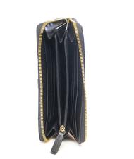 THE BRIDGE VIGNA  Zip around leather wallet Black Gold - Women’s Wallets - 3