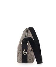 BORBONESE LUNA BAG SMALL ECO LINE LUNA Hobo bag, Small OP / NATURAL / BLACK - Women&rsquo;s Bags - 4