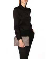 BORBONESE TRACOLLA SMALL ECO LINE Shoulder bag, Small OP / NATURAL / BLACK - Women&rsquo;s Bags - 5