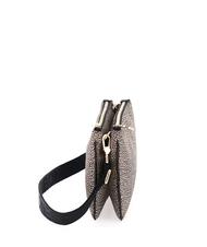 BORBONESE TRACOLLA SMALL ECO LINE Shoulder bag, Small OP / NATURAL / BLACK - Women&rsquo;s Bags - 4