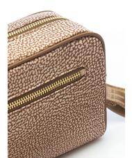 BORBONESE CAMERA CASE SMALL ECO LINE Mini shoulder bag, in fabric Beiger sea - Women&rsquo;s Bags - 4