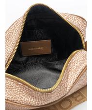 BORBONESE CAMERA CASE SMALL ECO LINE Mini shoulder bag, in fabric Beiger sea - Women&rsquo;s Bags - 5