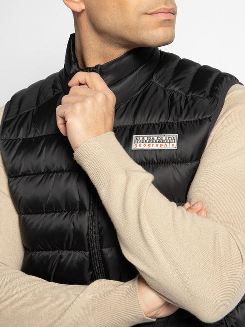 AERONS V Men's sleeveless jacket BLACK - Sleeveless jackets for men