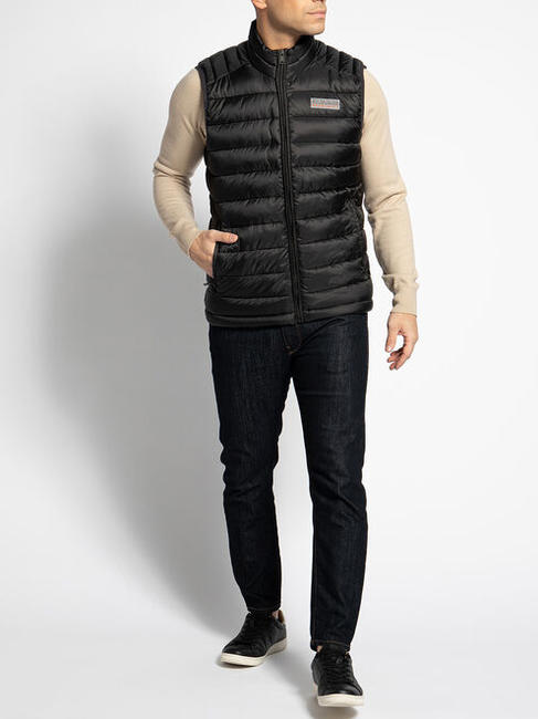 AERONS V Men's sleeveless jacket BLACK - Sleeveless jackets for men