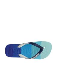 HAVAIANAS TOP LOGOMANIA Flip flops blue - Unisex shoes - 3