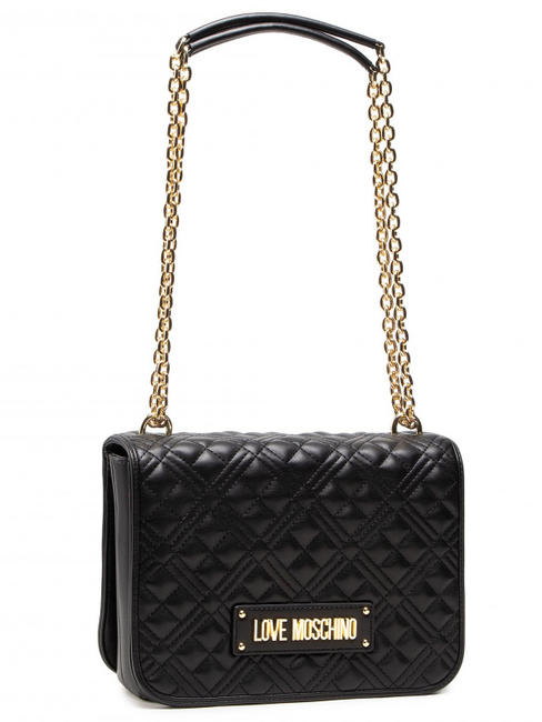 NEW SHINY QUILTED Small bag convertible Black - Women&rsquo;s Bags
