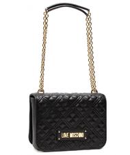 LOVE MOSCHINO NEW SHINY QUILTED Small bag convertible Black - Women&rsquo;s Bags - 2