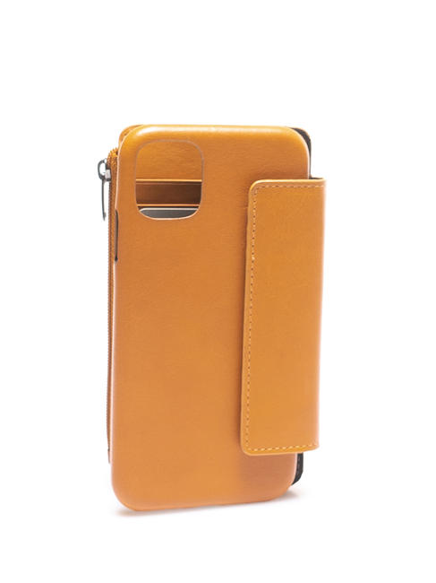CAMPIONARIO - HAKONE Organized cover for i-Phone 11 Leather / Blue - Tablet holder& Organizer