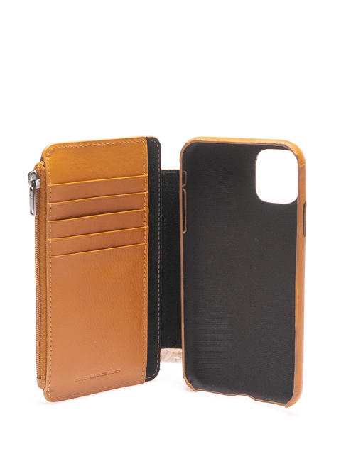 CAMPIONARIO - HAKONE Organized cover for i-Phone 11 Leather / Blue - Tablet holder& Organizer