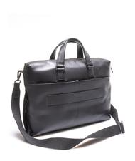 PIQUADRO CAMPIONARIO - VANGUARD Leather briefcase for PC 15.6 "/ iPad9.7-11" Black2 - Work Briefcases - 2