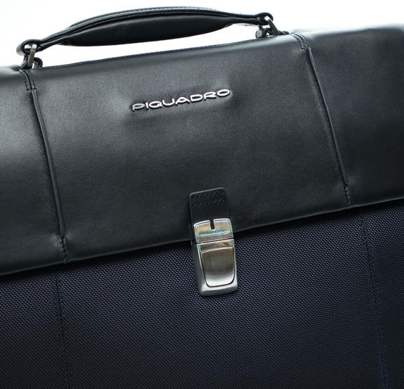 briefcase LINK 2, 13&rdquo; PC case, expandable blue - Work Briefcases