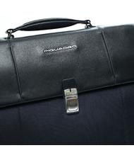 PIQUADRO briefcase LINK 2, 13&rdquo; PC case, expandable blue - Work Briefcases - 5