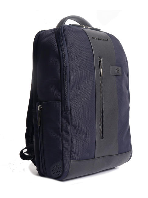 BRIEF 2 laptop backpack and ipad holder in recycled fabric blue - Laptop backpacks
