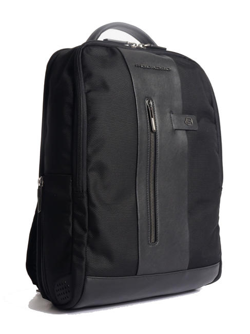 BRIEF 2 laptop backpack and ipad holder in recycled fabric Black - Laptop backpacks