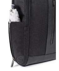 PIQUADRO BRIEF 2 laptop backpack and ipad holder in recycled fabric Black - Laptop backpacks - 4